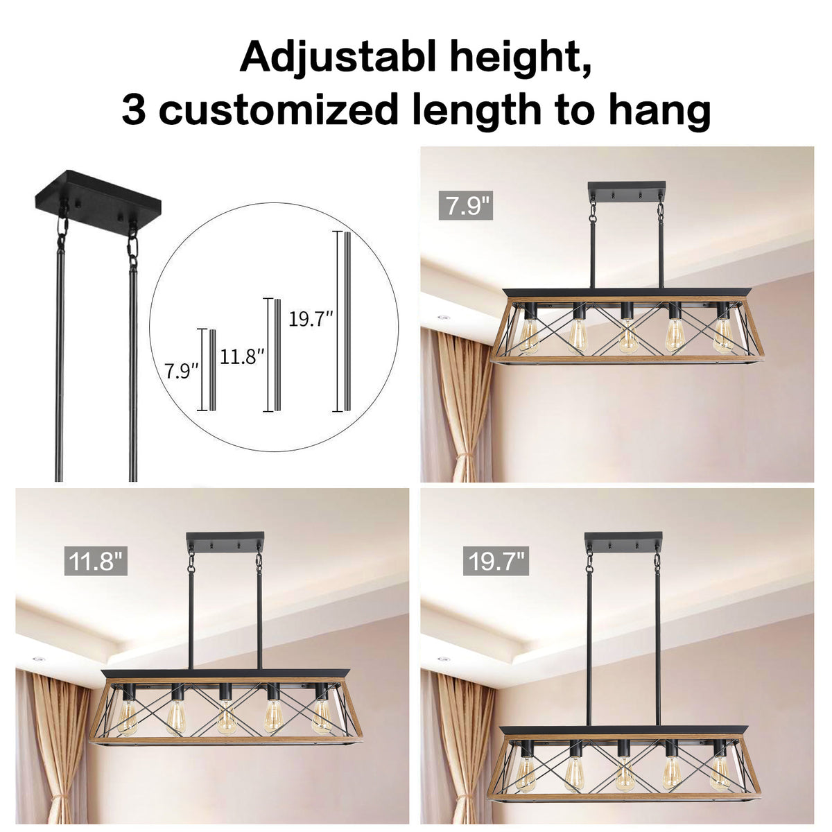5-Bulb Chandelier
