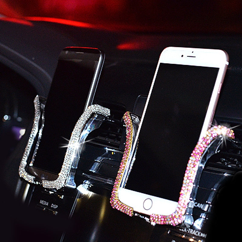 Rhinestone Phone Holder
